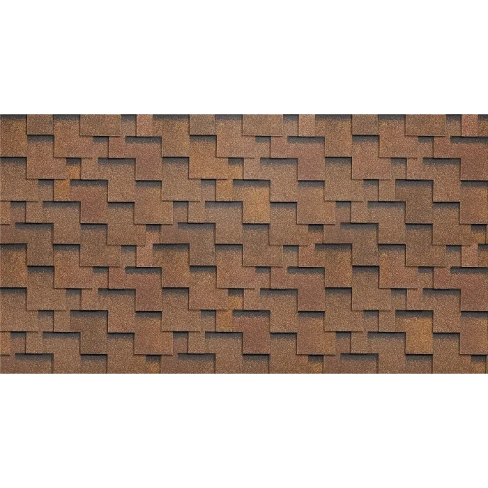 Гибкая черепица Docke EURASIA ЛАБИРИНТ Светло-коричневый