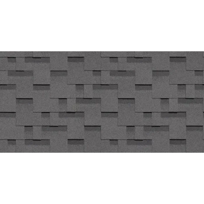 Гибкая черепица Docke STANDARD ТЕТРИС Серый